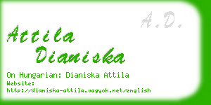 attila dianiska business card